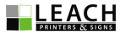 LEACH PRINTERS & SIGNS