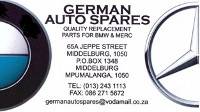 GERMAN AUTO SPARES MIDDELBURG